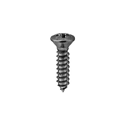 #8 X 3/4 Phillips Oval Head Tap Screw Chrome