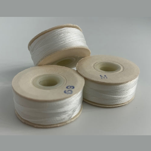 White M Bobbins - High-Spec-1/2 Gross