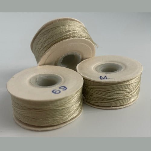 Beige "M" Bobbins - High-Spec-1/2 Gross