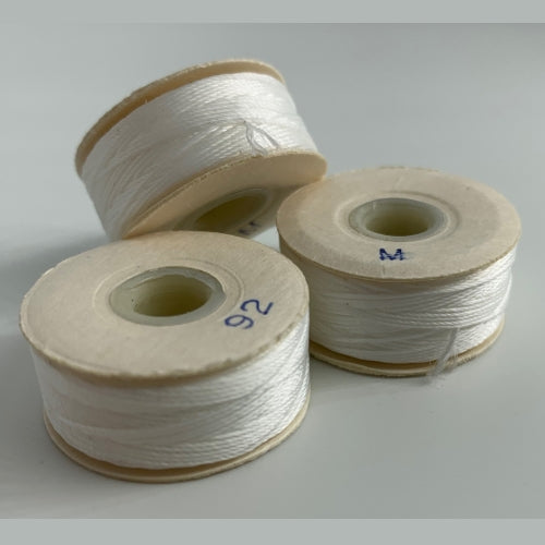 White M Bobbins -Sunguard -1/2 Gross