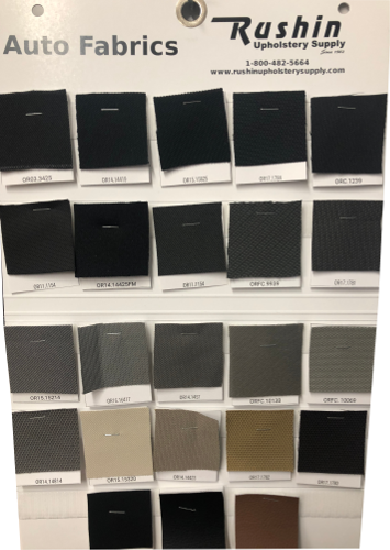 Auto Fabrics Sample Card