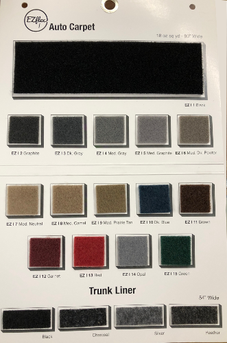 Flex Auto Carpet Sample Card