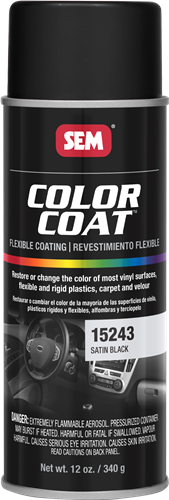 SEM Color Coat Aerosol 15243 Satin Black