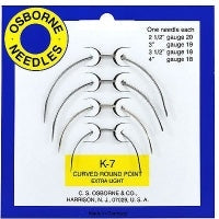 Curved Round Point Needles Variety Pack K-7