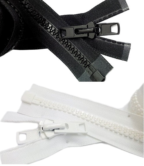 #10 Separating Marine Zipper 36" White