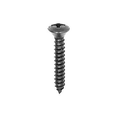 #8 X 1 Phillips Oval Head Tapping Screw Black