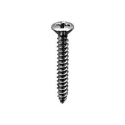 Phillips Oval Head Tap Screw 6 X 1 1/4 Chrome