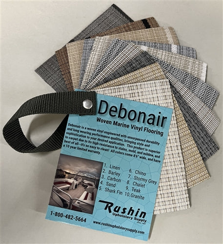 Debonair Woven Vinyl Boat Flooring Sample