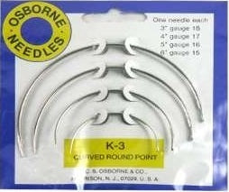 Curved Round Point Needles Variety Pack K-3